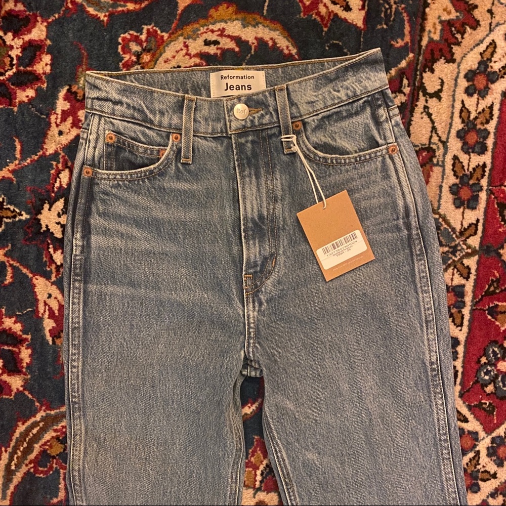 NWT ‘Georgia Retro High Rise Flare’ Jean US 24 REFORMATION JEANS never worn once